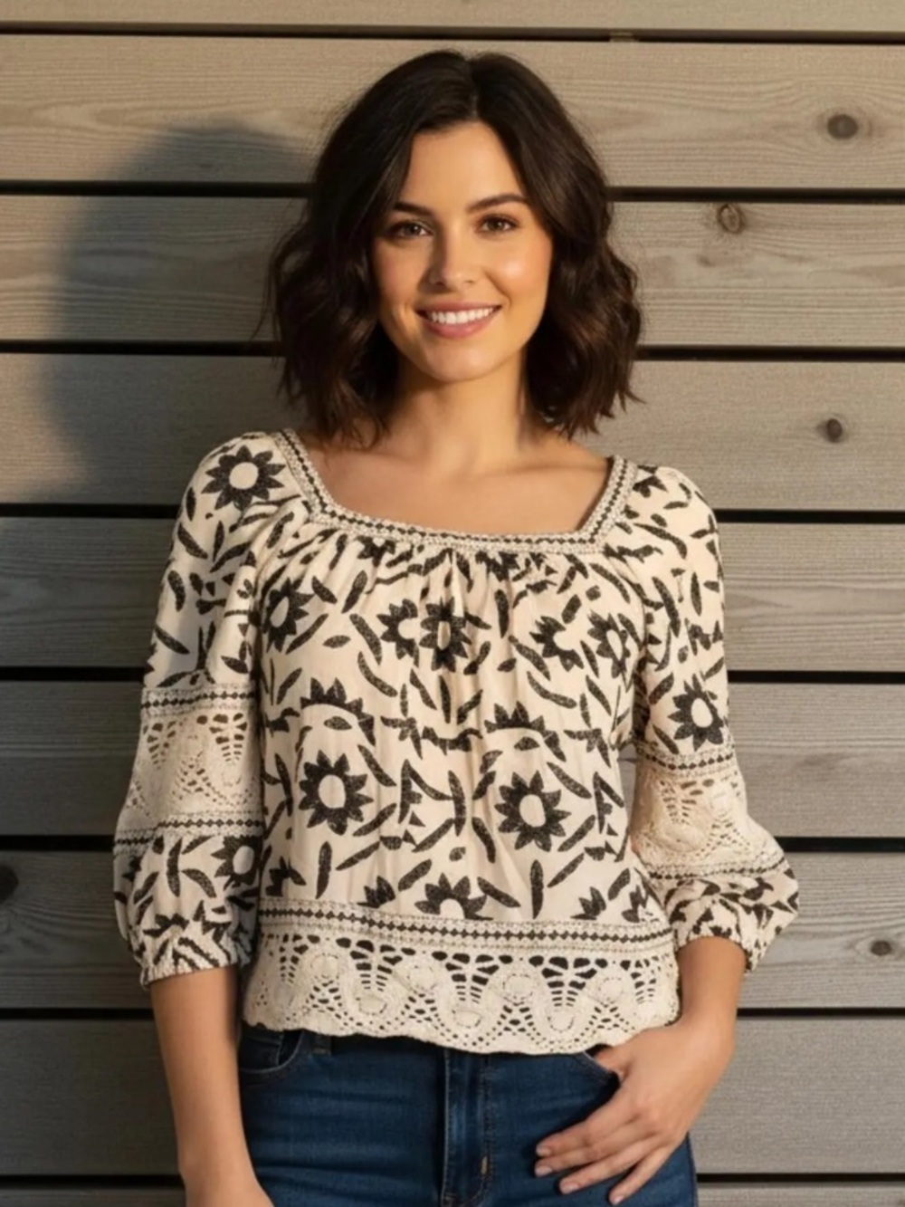 CHRISTIAN SIRIANO BOHO TOP